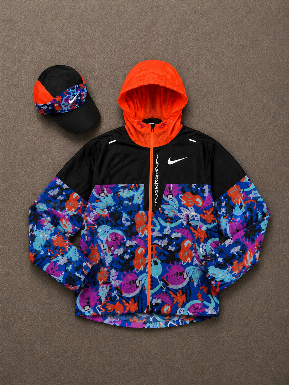 NIKE TOKYO ORANGE WINDRUNNER & CAP