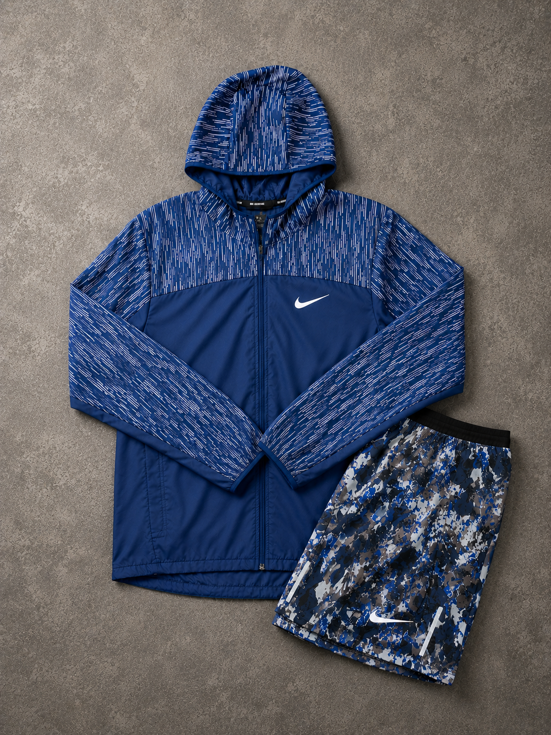 RARE NIKE FLASH WINDBREAKER & FLORAL SHORT SET