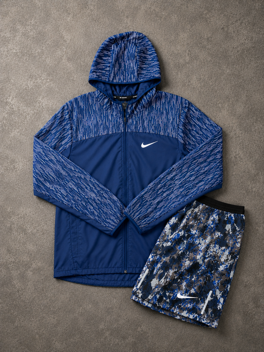RARE NIKE FLASH WINDBREAKER & FLORAL SHORT SET