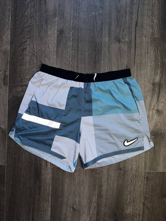 Nike Blue Patchwork Shorts